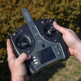 Spektrum NX7e+ AirWare software interface illustrating easy programming.