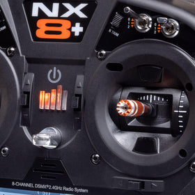 Spektrum NX8+ roller wheel enables quick, intuitive programming.