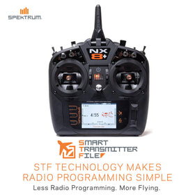 Spektrum NX8+ telemetry example highlights real-time data display.