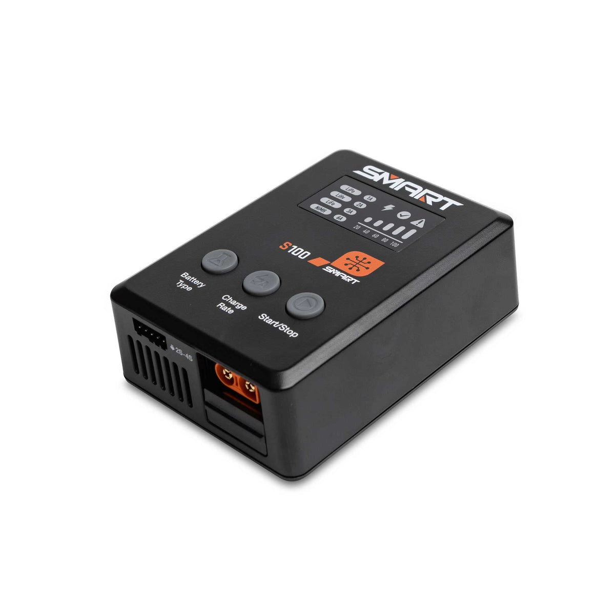 Spektrum S100 charger front view showing 100W fast charging capability
