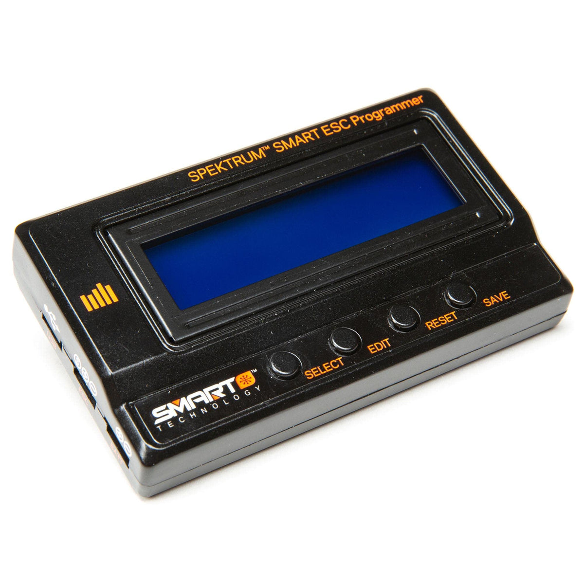 Spektrum Smart ESC Programmer with USB cable for easy PC updates and parameter adjustments.