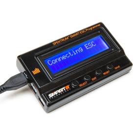 Spektrum Smart ESC Programmer USB plug close-up emphasizes reliable PC connection.