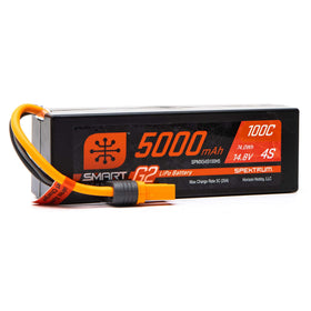 Spektrum Smart G2 4S 5000mAh battery with IC5 connector enables simple balance charging.