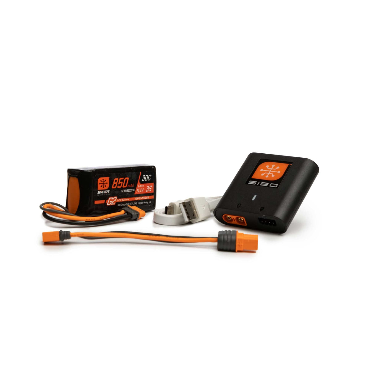 Spektrum Smart G2 powerstage battery delivers reliable 3S 850mAh power for longer flights