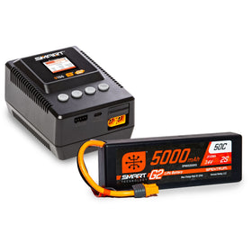 Spektrum Smart Powerstage Surface Bundle battery 5000mAh 2S for reliable, high‑drain RC sessions