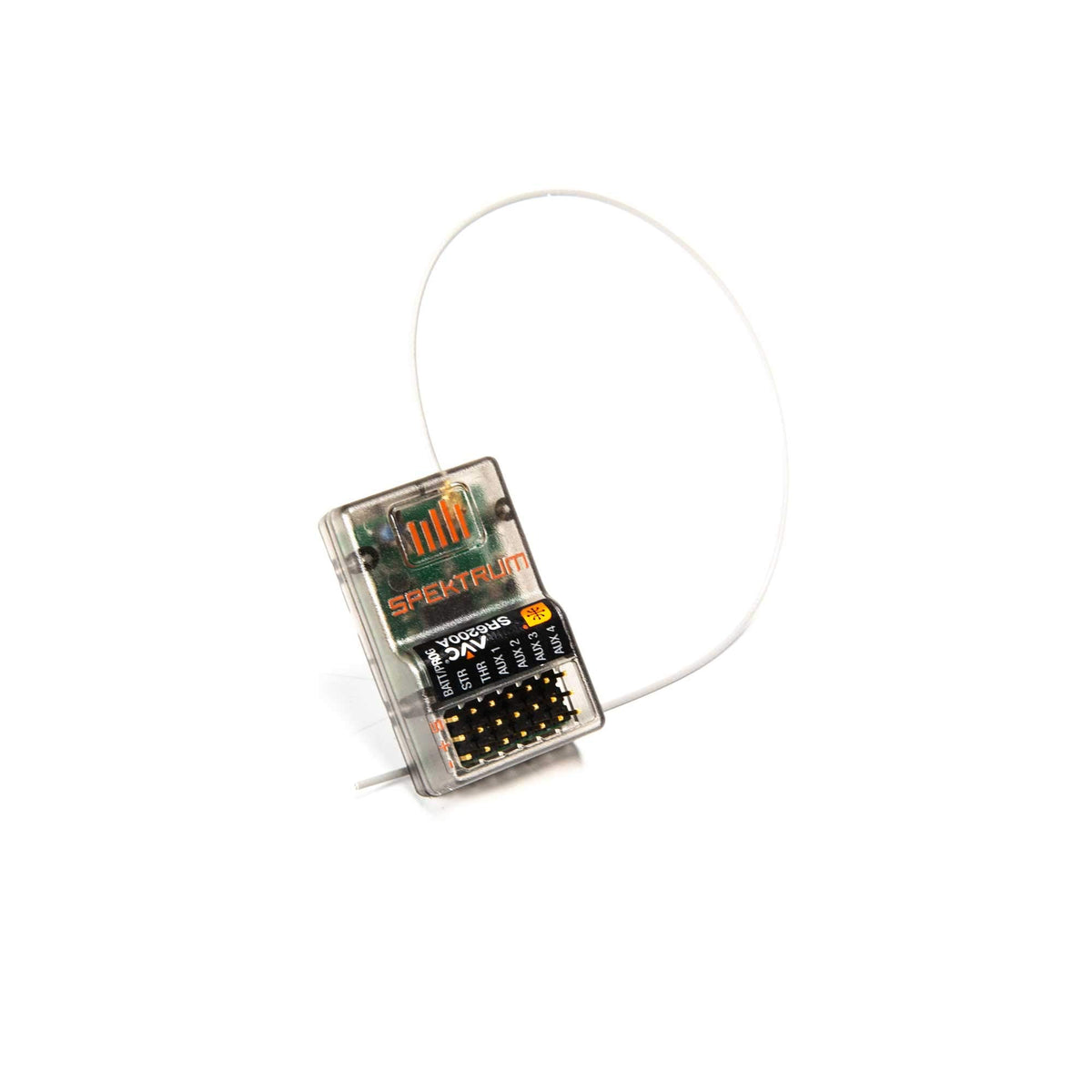 Spektrum SR6200A DSMR receiver with compact form for tight builds on rugged terrains