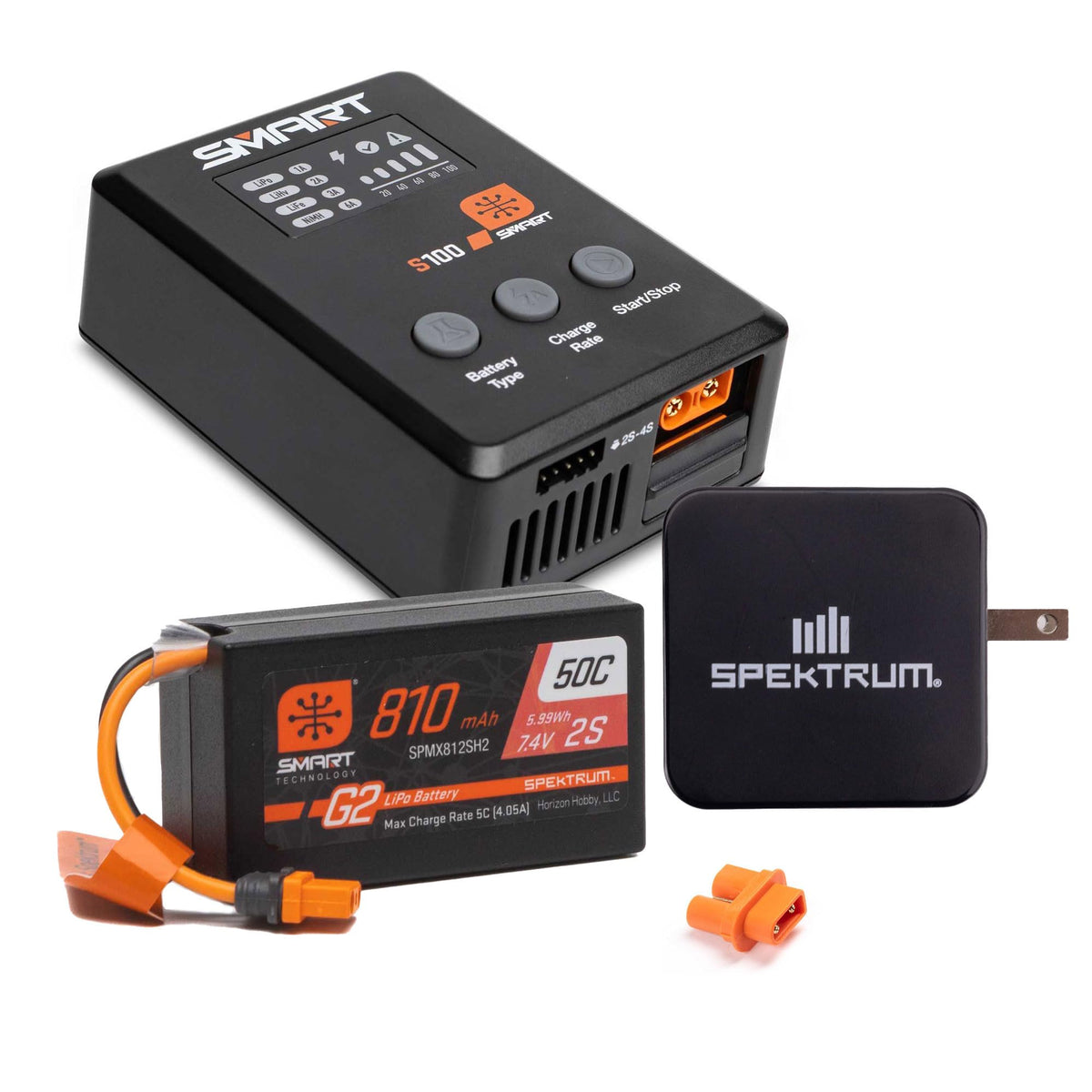 Spektrum unboxing packaging displaying bundled components