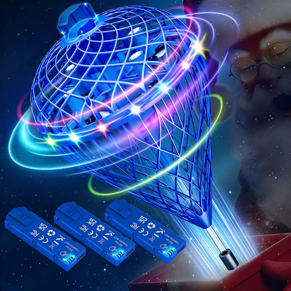 Speokoy flying orb ball with handheld control for easy indoor flight and safe operation