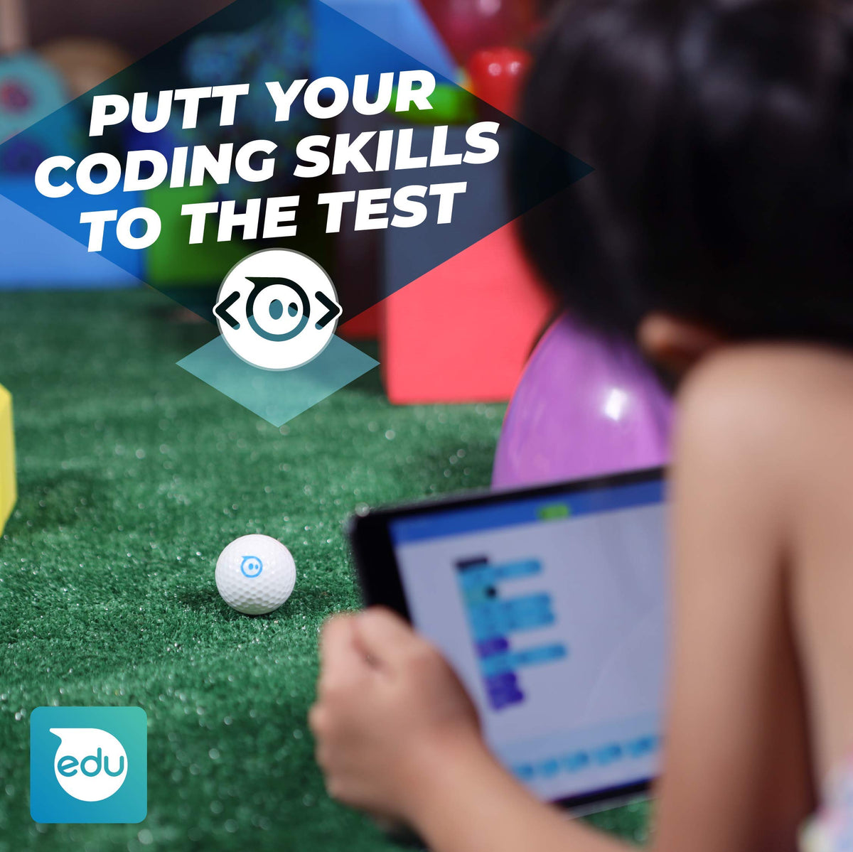 Sphero Mini Golf white ball used as arcade controller for on-the-go games
