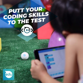 Sphero Mini Golf white ball used as arcade controller for on-the-go games