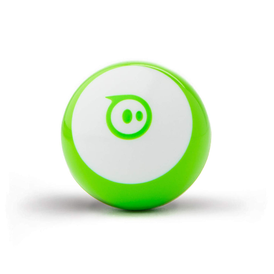 Sphero Mini Green top view, portable coding robot for on-the-go learning.