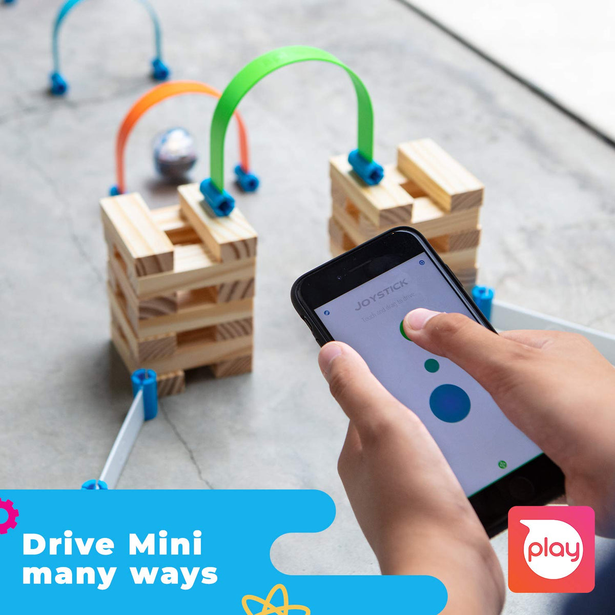 Sphero Mini pins and cones for creating mazes and challenges