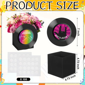 Spiareal classic 3D vinyl record patterns add bright color to music parties.