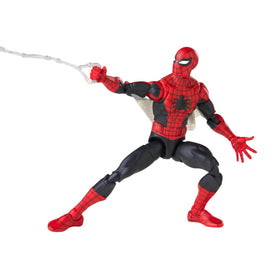 Amazing Fantasy-inspired deco highlighting nostalgic appeal on Spider-Man Legends figure