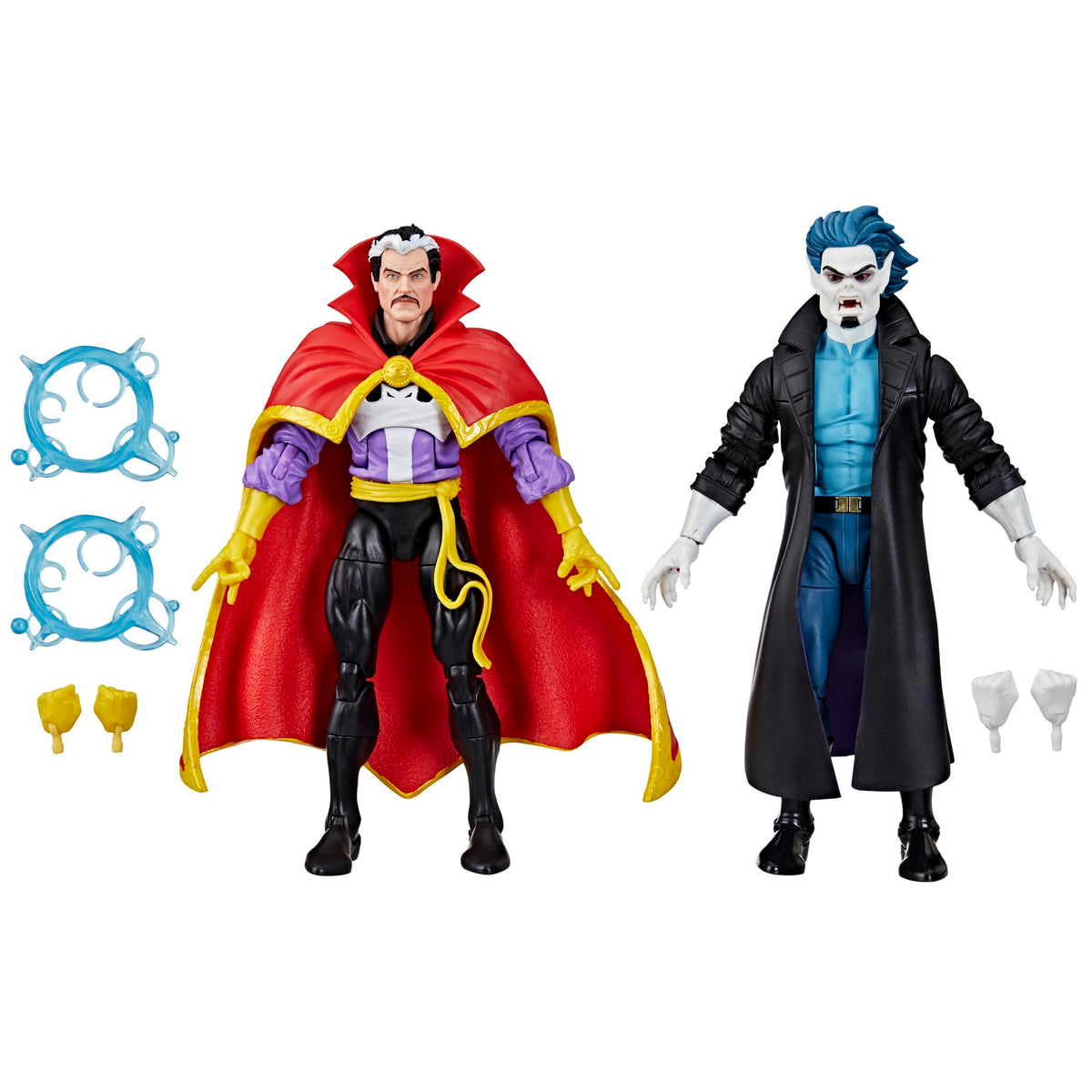 Spider-Man Marvel Legends Doctor Strange & Morbius 2-Pack — front pose for eye-catching display