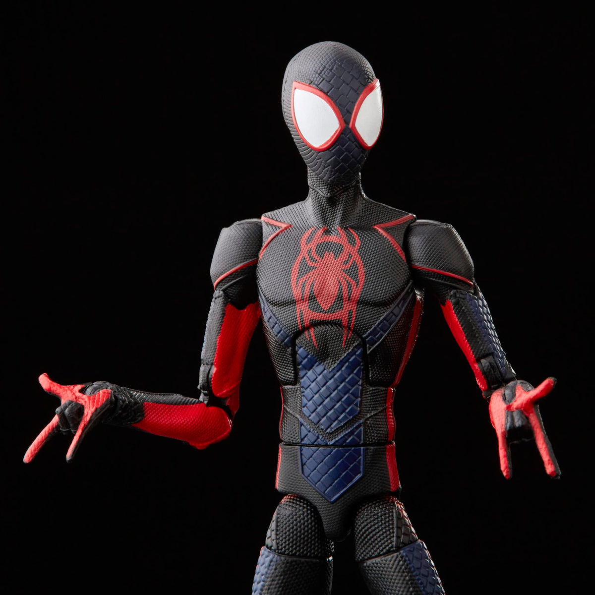 Spider-Man Miles Morales 6-inch scale figure poseability for action setups.