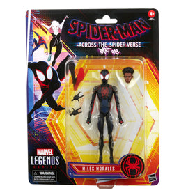 Spider-Man Miles Morales figure interchangeable hands for dynamic posing.