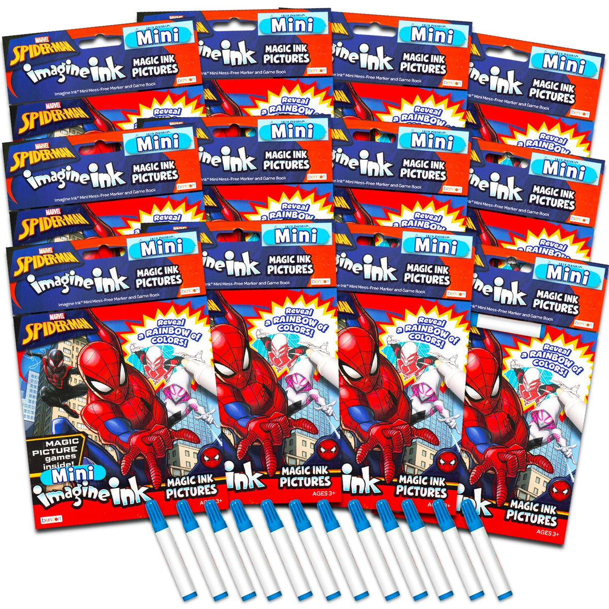 Spiderman Imagine Ink mini marker, non-toxic and mess-free, helps prevent stains during activities