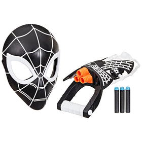 Spider-Man Symbiote Tri-Shot Blaster with three barrels for dynamic action.