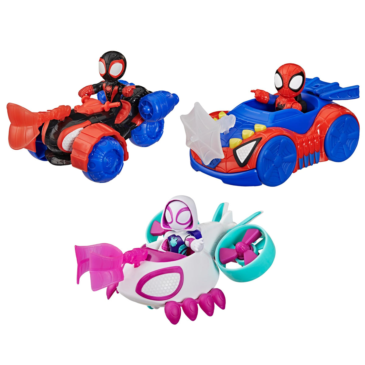 Spidey and His Amazing Friends action figures trio for imaginative play