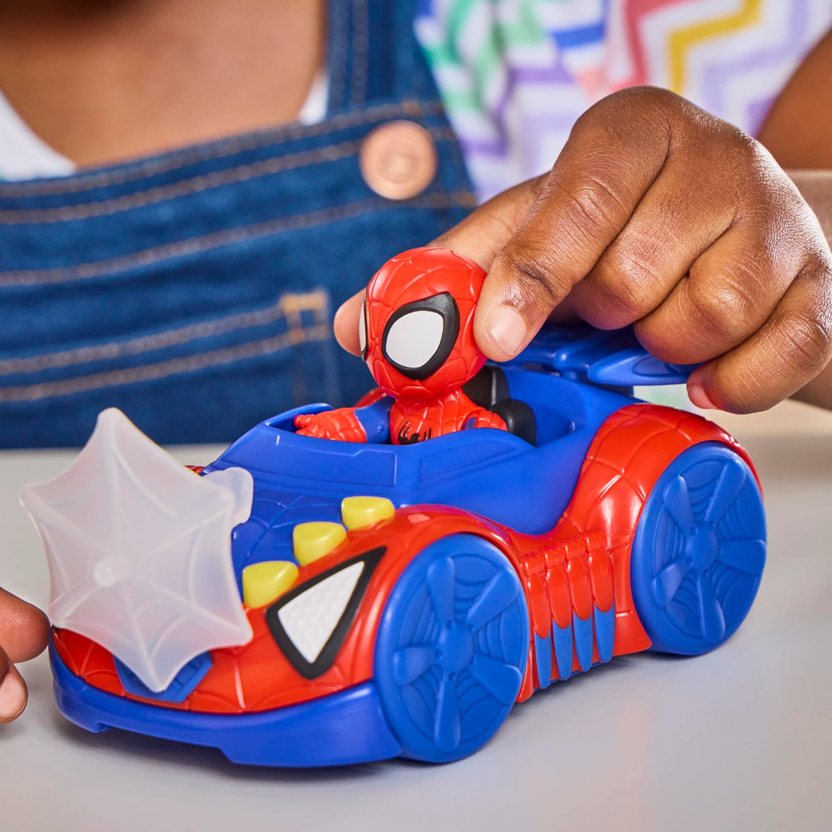 Ghost-Spider Copter vehicle from Spidey and His Amazing Friends for imaginative play