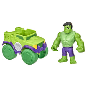 Spidey and His Amazing Friends Hulk action figure ready for imaginative rescue play