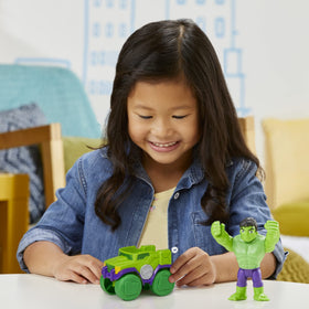 Spidey and His Amazing Friends Hulk figure, posable action for dynamic pretend play