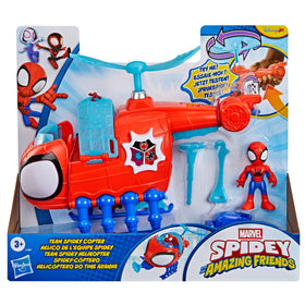 Spidey 3-inch figure ready for heroic poses inside the copter