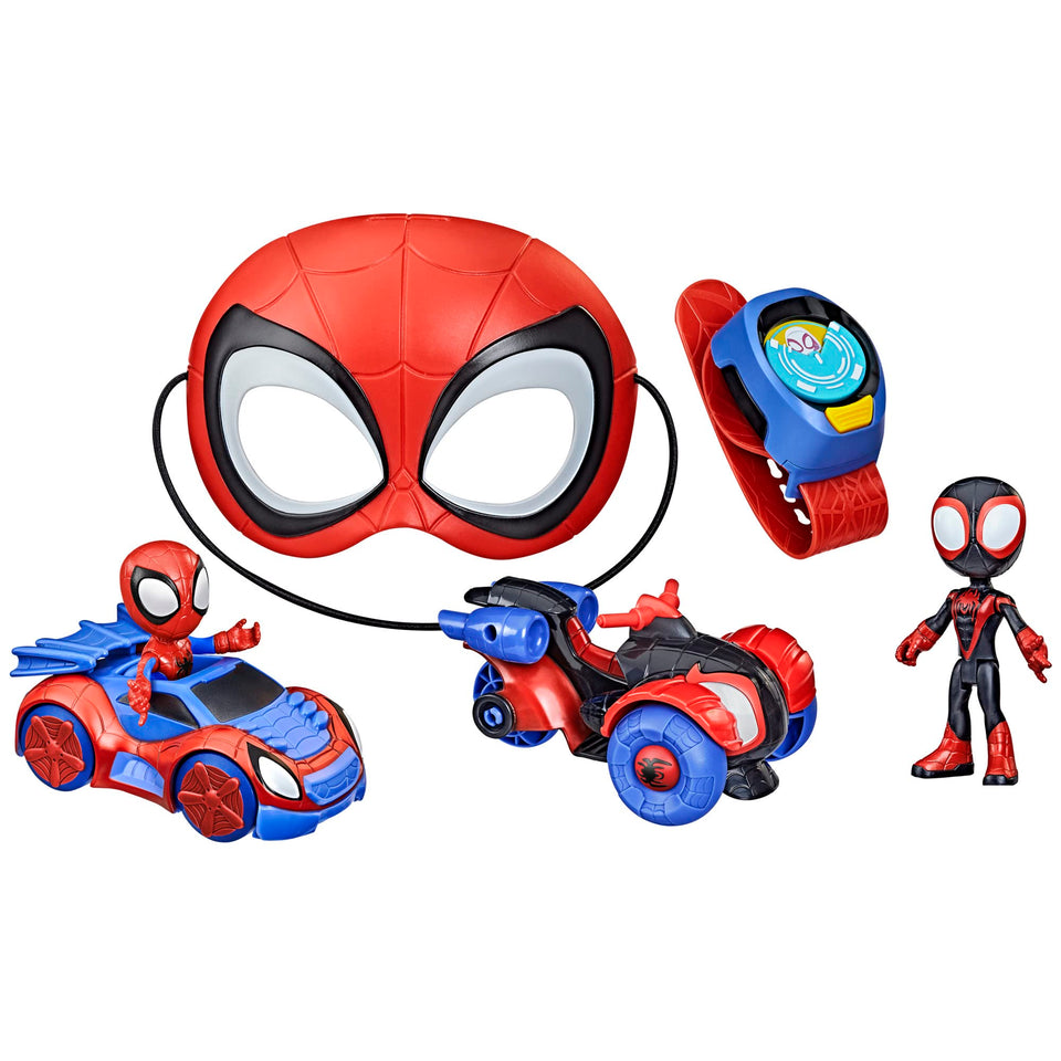 Spidey and his Amazing Friends Super Spidey Set front view for imaginative play.