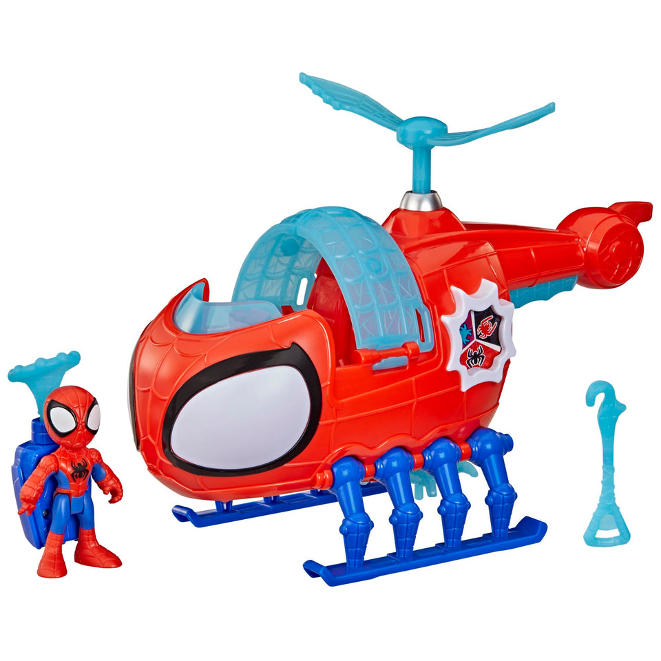 Spidey and His Amazing Friends Team Spidey Copter in action for imaginative play