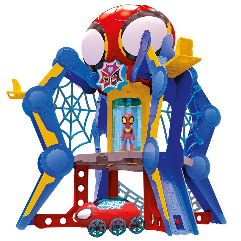 Spidey and His Amazing Friends Web-Spinners Web-Quarters front view sparks imaginative play