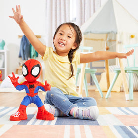 Spidey soft exterior plush designed for safe all day play