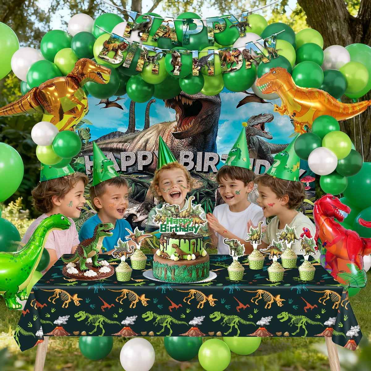 SPIGHTDEX dinosaur cake toppers spark playful moments during cake time.