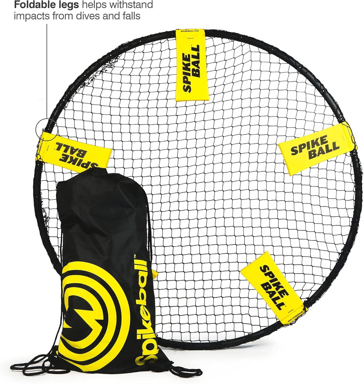 Spikeball 3-balls and bag for easy carry and backyard rounds.
