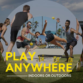 Spikeball Original Foldable legs stabilizing the setup