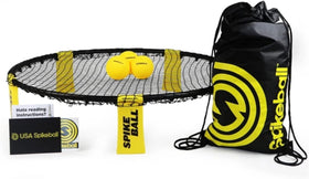 Spikeball Original Roundnet Kit with net and three balls, ready for outdoor play.