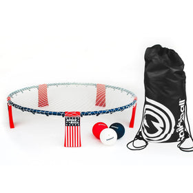 Spikeball Original Stars and Stripes package on lawn for outdoor play