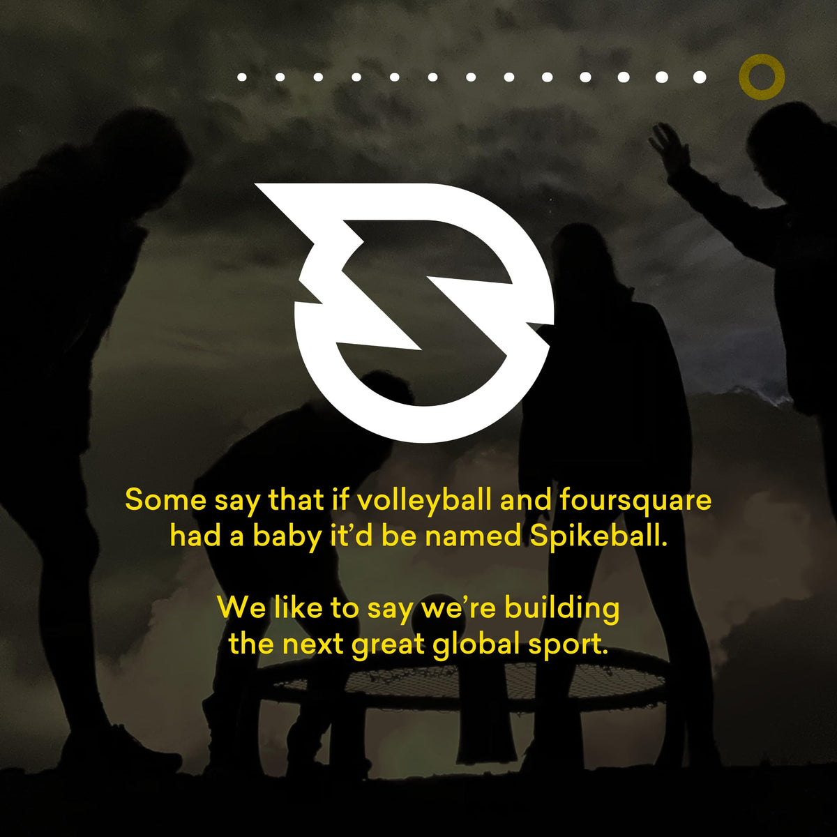 Spikeball Original Stars and Stripes three balls ready to play