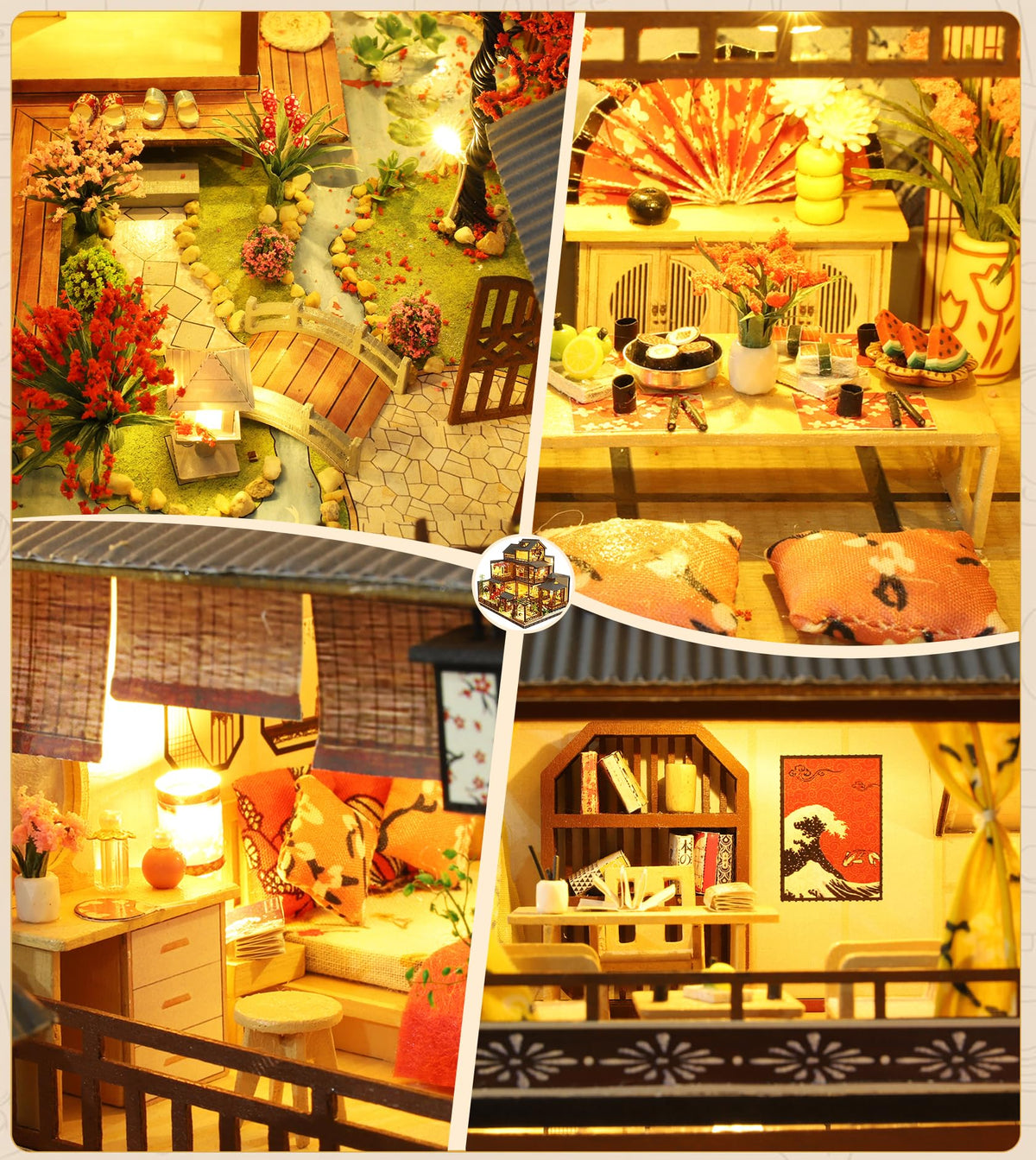 Spilay eco-friendly materials used in Yaquan Courtyard dollhouse