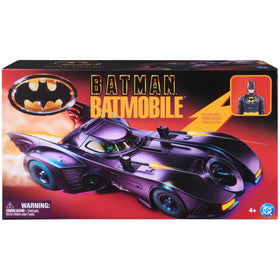 Spin Master Batman '89 Batmobile side detail showcases authentic styling.