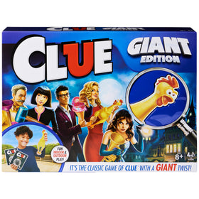 Spin Master Clue Giant Edition room mats illustrate the oversized board for lively family play.
