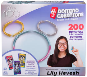 Spin Master Disney H5 Domino 200-piece set for colorful toppling play.