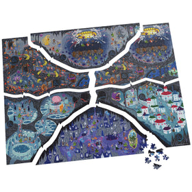 Spin Master D&D Build and Explore darkest underdark artwork bursts with vibrant fantasy detail