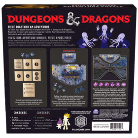 Spin Master D&D Build and Explore interlocking puzzle pieces close-up shows sturdy, thick-cut pieces