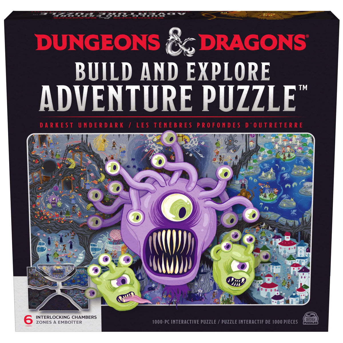 Spin Master Games D&D Build and Explore puzzle setup scene for puzzle night fun