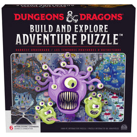 Spin Master Games D&D Build and Explore puzzle setup scene for puzzle night fun