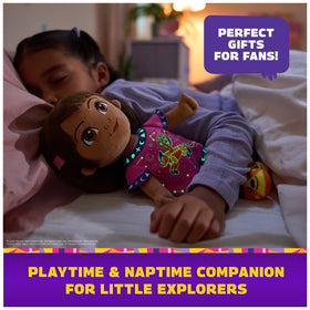 Spin Master Dora 13-inch plush close-up showing soft stuffing and texture