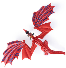 Viking rider Snotlout figure paired with dragon for immersive storytelling