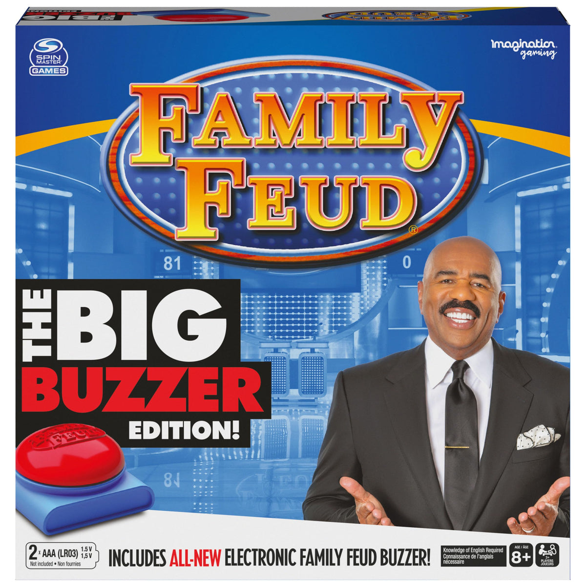 Spin Master Family Feud Big Buzzer electronic buzzer for fast-paced home play