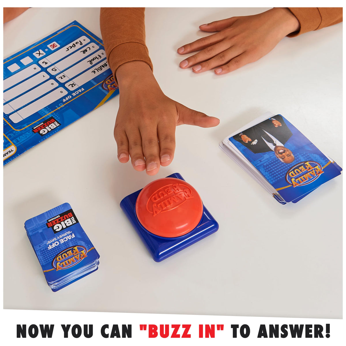 Face Off and Fast Money cards ready for quick prompts in Spin Master edition